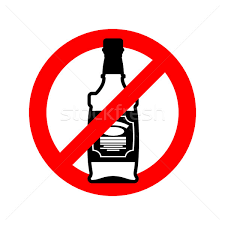No alcohol line icon, prohibited and ban, no drink sign, vector graphics, a linear pattern on a white. Stop Alcohol Bottle Of Whiskey On Red Circle Road Sign Ban Al Vector Illustration C Maryvalery 8151676 Stockfresh
