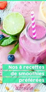 8 Recettes De Smoothies Tiptop Et Inratables Smoothie Recette Recettes De Smoothie Sains Recette De Petit Dejeuner