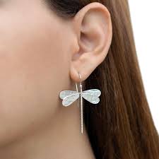 Black And Yellow Dragonfly Canada Sterling Silver Dragonfly Earrings Dragonfly Jewelry Insect Etsy Big Dangle Earrings Dragonfly Jewelry Big Earrings