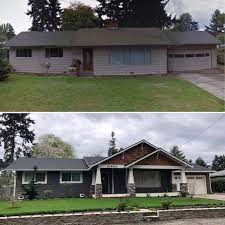 Ranch To Craftsman Remodel Complete House Ideas Ranch House Remodel Exterior House Remodel Home Exterior Makeover