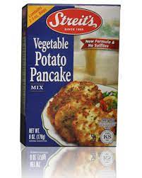 Great recipe my daughter can't have gluten so i swapped out the flour for a gluten free flour mix and it was a big hit. Vegetable Potato Pancake Mix Streits Matzos