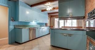 1954 Texas Time Capsule House Original Cork Floors Gorgeous Brick Work More 26 Photos Retro Kitchen Mid Century Modern Kitchen Retro Renovation