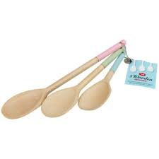Tesco Direct Tala Set Of 3 Wooden Spoons Wooden Spoons Spoon Original Pastel