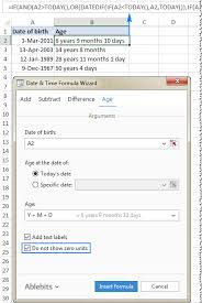 Use our special age calculator to find out your upcoming special age in seconds, minutes, hours, days and weeks. How To Calculate Age In Excel From Birthday