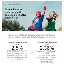 Maybe you would like to learn more about one of these? Targeted Citi Bundle Deal Earn 3 Cash Back On Citi Doublecash Typ Earning Cards When You Open Citi Priority Banking Doctor Of Credit