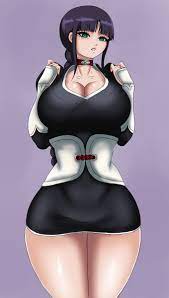 1girls big breasts bleach cleavage clothing curvy curvy figure  female female only fully clothed green eyes hourglass figure kurotsuchi nemu  long hair looking at viewer nexus-sig purple hair short