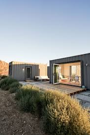 I might just be in love… whether it's a one container charming lakeside home or a five container luxury. Shipping Container House Is A Light And Airy Take On Desert Living Curbed