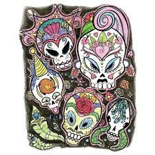 Vector illustration of skull the day of the death. Crayola Art With Edge Sugar Skulls Coloring Book Crayola Art Skull Coloring Pages Coloring Books