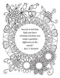 Pretty design ideas positive coloring pages affirmations for adults. Free Printable Adult Coloring Pages With 11 Inspirational Quotes