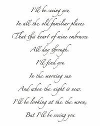 I Ll Be Seeing You Simple Sojourns Words Lyrics Quotes