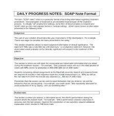 Nursing Soap Note Template Free Soap Note Template Blank