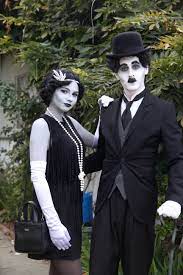 Black and white costume makeup. Right Out Of A Black And White Photo Makeup And Costume Black And White Costume Costume Party Halloween Customes