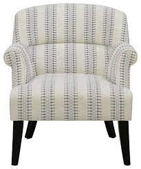 Abbyson chloe yellow fabric pattern club chair. Roll Arm Cream Accent Chair With Blue Patterned Stripes Scandinavian Armchairs And Accent Chairs By Homefare Ds 2524 900 976 Houzz