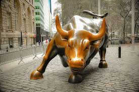 Charging bull art wall street canvas print 3 pieces office decor entrepreneur quotes motivation hustle motivational dollars bull statue inspirational framed prints framed ready to hang. The Epic History Of The Wall Street Bull Piccola New Yorker Special Trips
