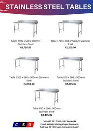4.6 out of 5 stars. Stainless Steel Tables In All Ads In South Africa Junk Mail