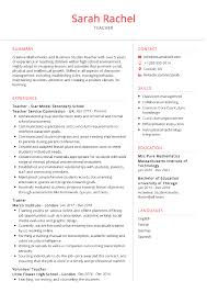 100 Professional Resume Samples For 2020 Resumekraft In 2020 Teacher Resume Examples Teacher Resume High School Teacher