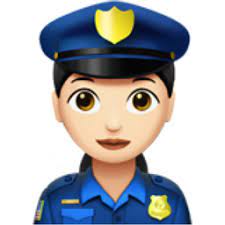 The Woman Police Officer Light Skin Tone Emoji On Iemoji Com Emoji Characters Emoji Woman Police Officer
