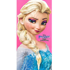 Toalha de Banho Infantil FROZEN ELSA PRINCESAS 1,40 x 0,70cm Praia Piscina 