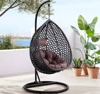 Amazon.com : Hanging Egg Swing Chair with Stand, Rattan Wicker Hanging Egg Chair Hammock Indoor with Cushions, Swinging Chair for Bedroom Outdoor ...