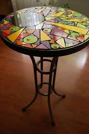 Table Ronde Mosaic Tile Table Mosaic Furniture Mosaic Glass