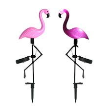 The solar panel is on the upraised leg allowing the flamingo to gain solar energy without taking away from the look. Solar Powered Pink Flamingo Led Light Ornament Garden Outdoor Patio Lawn Landscape Lamp Walmart Com Walmart Com