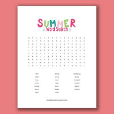 The spruce / kaley mckean halloween word search puzzles are a great activity. Summer Word Search For Kids