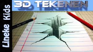 3d Tekening Gat Of Ravijn Tekenen In Stappen Voor Beginners Tekenen 3d Tekeningen Leer Tekenen