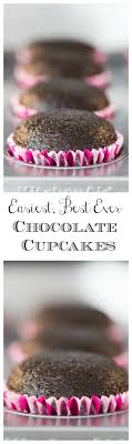 One Bowl Easy Chocolate Cupcakes Recipe Desserts Cupcake Cakes Easy Chocolate