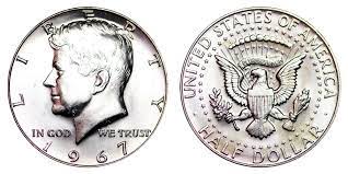 Meanwhile, dimes and quarters which had been 90% silver otherwise referred to as a junk silver coin, were produced as clad coins with zero silver content starting in 1965. 1967 Kennedy Silver Half Dollar 40 Silver Coin Value Prices Photos Info