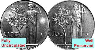 Italy 100 lire 1955 to 1989 these coins, minted in stainless steel, not silver as many assume, generally are worth only a dollar or two us. Coin Value Italy 100 Lire 1955 To 1989