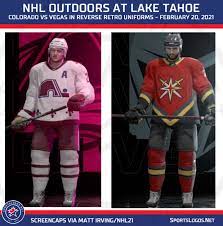 The nhl announced sunday's game between the flyers and bruins will be moved back by more than five hours to avoid the bright sunshine that is causing issues for the first game this weekend. Retro Uniforms For Nhl Outdoors At Lake Tahoe 2021 Sportslogos Net News