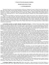 Una din principalele caracteristici ale secolului xx a fost înfruntarea dintre democraţie şi totalitarism. Secolul Xx Intre Democratie Si Totalitarism