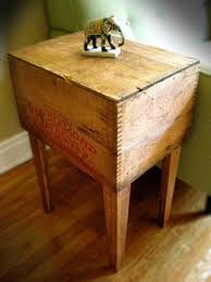 Side Tables Made From Vintage Shipping Crates Unconsumption Crate Side Table Crate Table Wooden Boxes