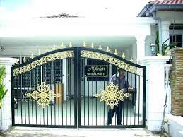 This iron and wood gate is just for it. 10 Latest Iron Gate Designs For House With Pictures In 2021