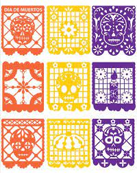 Gallery For Dia De Los Muertos Papel Picado Banners Dia De Los Muertos Paper Decorations Papel Picado