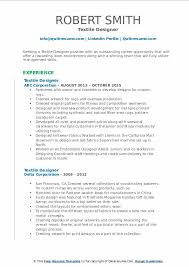 Writing an excellent textile designer cover letter is an essential step in your job search journey. Textile Designer Resume Samples Qwikresume