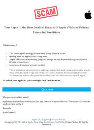 Repeatedly entering an incorrect apple id and password. Your Apple Id Has Been Disabled Phishing Scam Hoax Slayer