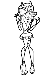 Grow their interest in smart fashion through these free printable monster high coloring pages. Monster High Coloring Pages 11 Monster High Monster High Party Cartoon Coloring Pages