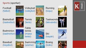Sports Sporlar Lesson Ders 5 Kolay Ingilizce Youtube