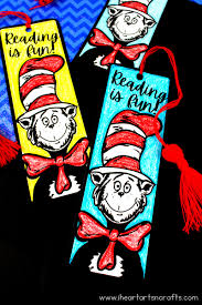 Printable dr seuss coloring pages. Free Printable Dr Seuss Book Mark Coloring Activity For Kids I Heart Arts N Crafts
