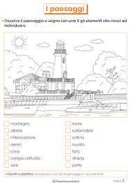 I Paesaggi Schede Didattiche Per La Scuola Primaria Attivita Geografia Schede Didattiche Scuola