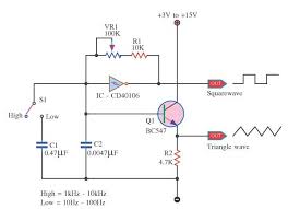 Use 9 to 12v dc supply and components value should be the same as. Square Wave Generator Using Op Amp Electronic Circuits