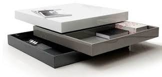 Contemporary Transforming Square Coffee Table With Storage Kanu Modern Coffee Tab Contemporary Coffee Table Decor Coffee Table With Storage Coffee Table Square