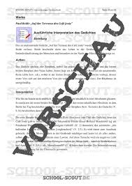 Grossstadtlyrik Unterrichtsmappe