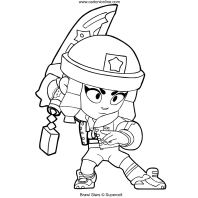 Brawl stars bibi coloring page. Dibujos De Brawl Stars Para Colorear