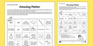 How to use matter in a sentence. States Of Matter Worksheet Primary Science Resources