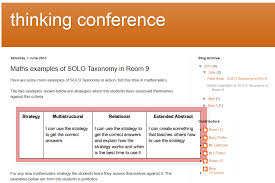 Using Strategies Solo Rubric Math Examples Solo Taxonomy Taxonomy