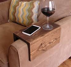Simply Awesome Couch Sofa Arm Rest Wrap Tray Table Narrow Etsy Sofa Arm Table Arm Rest Table Cool Couches