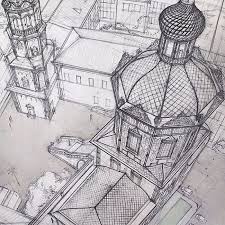 These Freehand Architectural Sketches Show A University Student S Incredible Progress Architecture Sketch Architecture Drawing Perspective Art