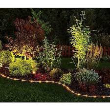 Moonrays Solar Powered Edge Lighting Clear 91151 In 2020 Front Yard Landscaping Design Backyard Landscaping Designs Garden Lighting Design